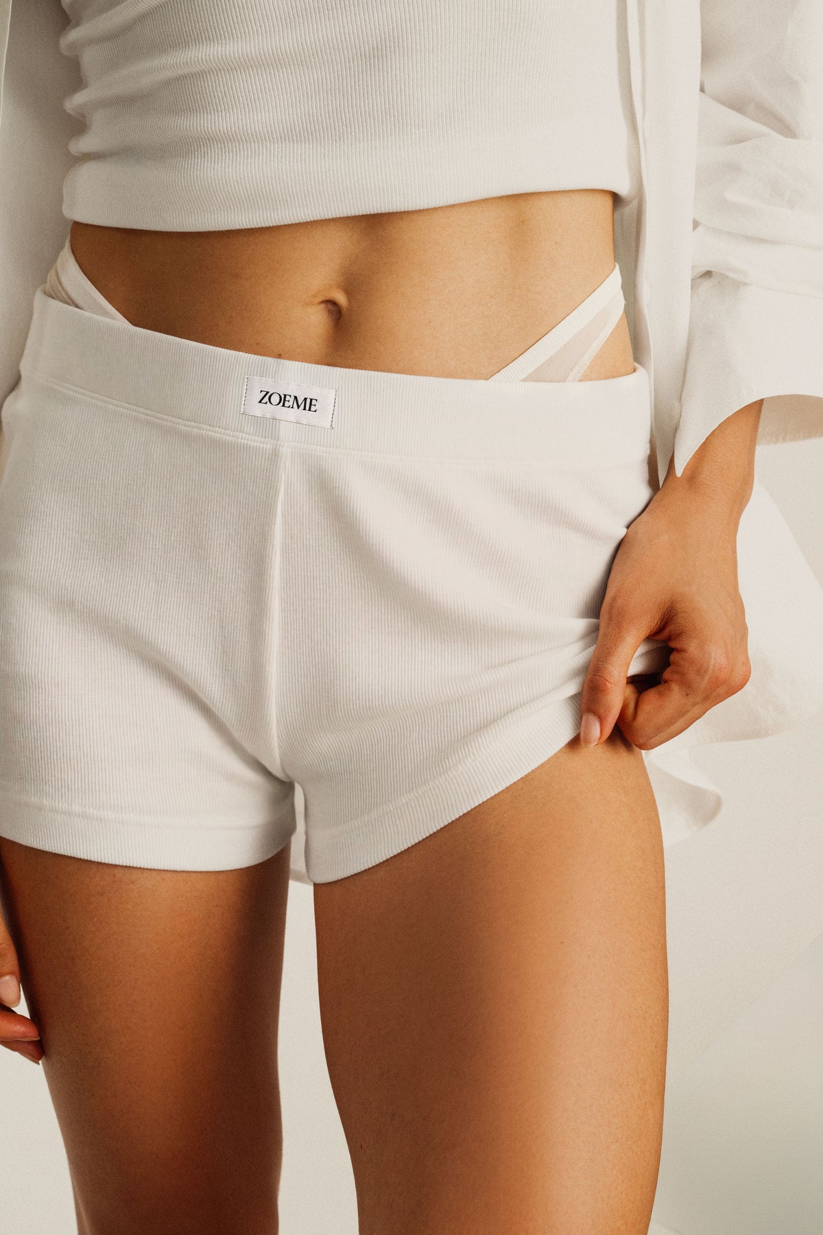 Core Rib Short - Off-white