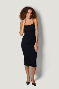 Midi Bodycon Dress - Black