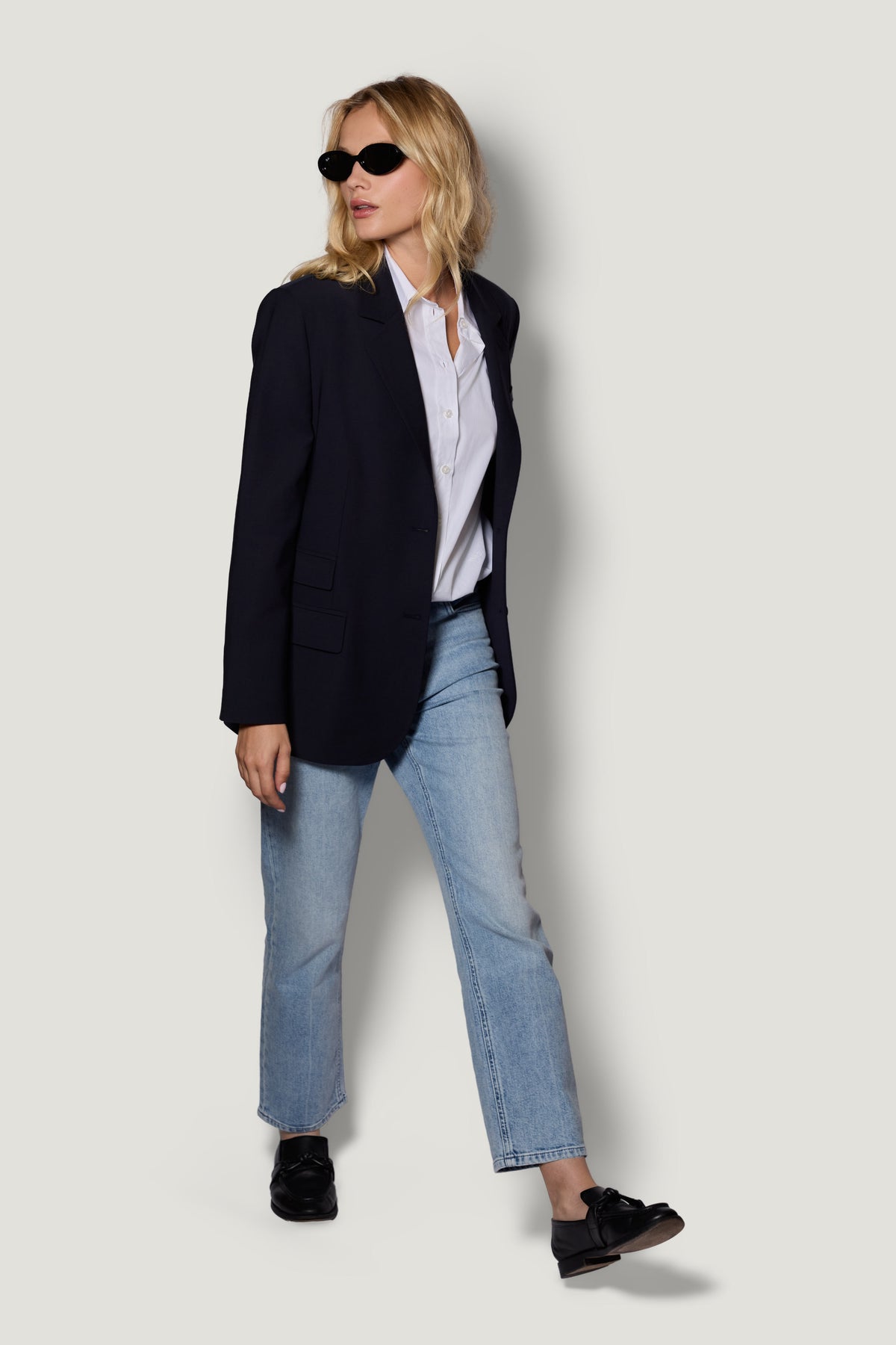 Carolyn 90s Ankle Denim - Vintage Blue
