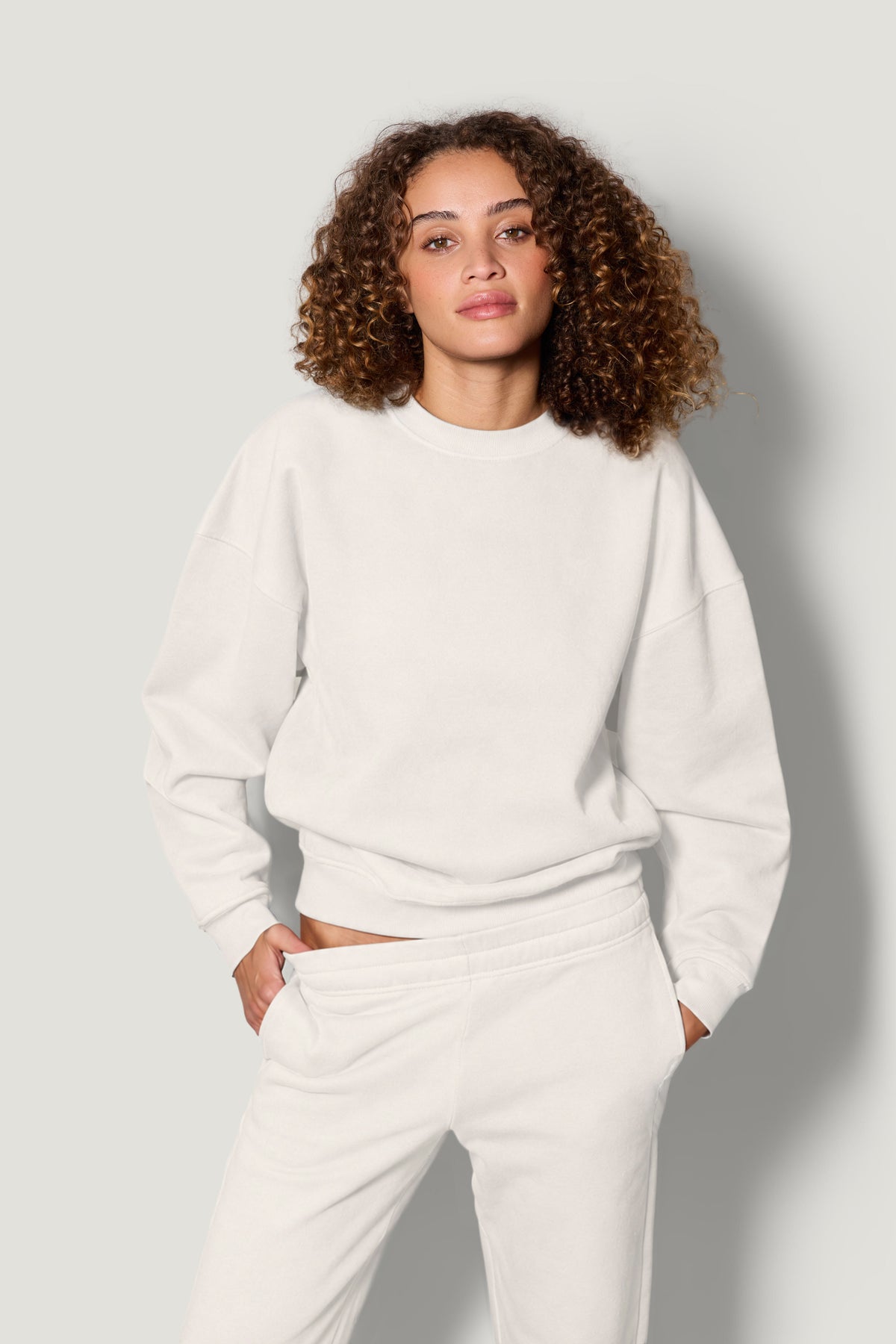Fleece Sweatshirt - Off-white