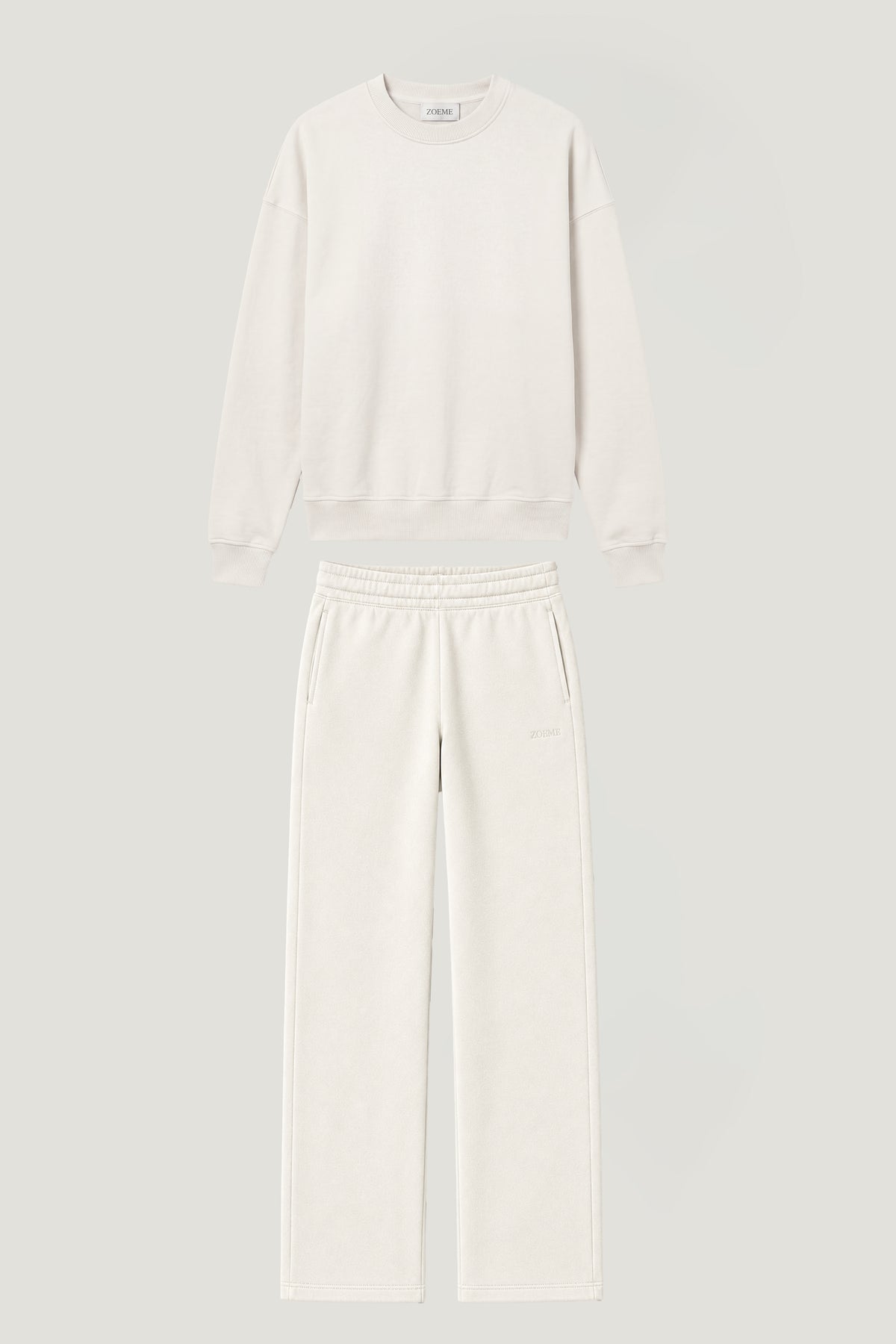 Fleece set - white
